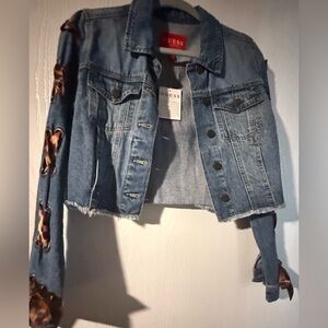 Guess denim cropped jacket
